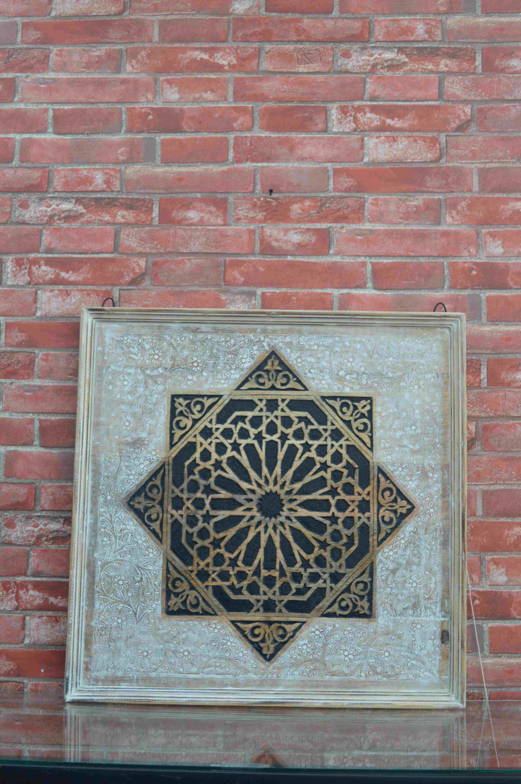 Handcrafted Geometric Wooden Wall Art Panel