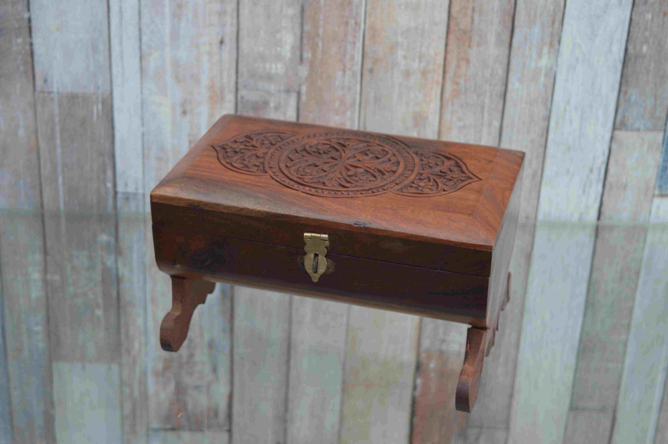 Handcrafted Wooden Foldable Bajot Box