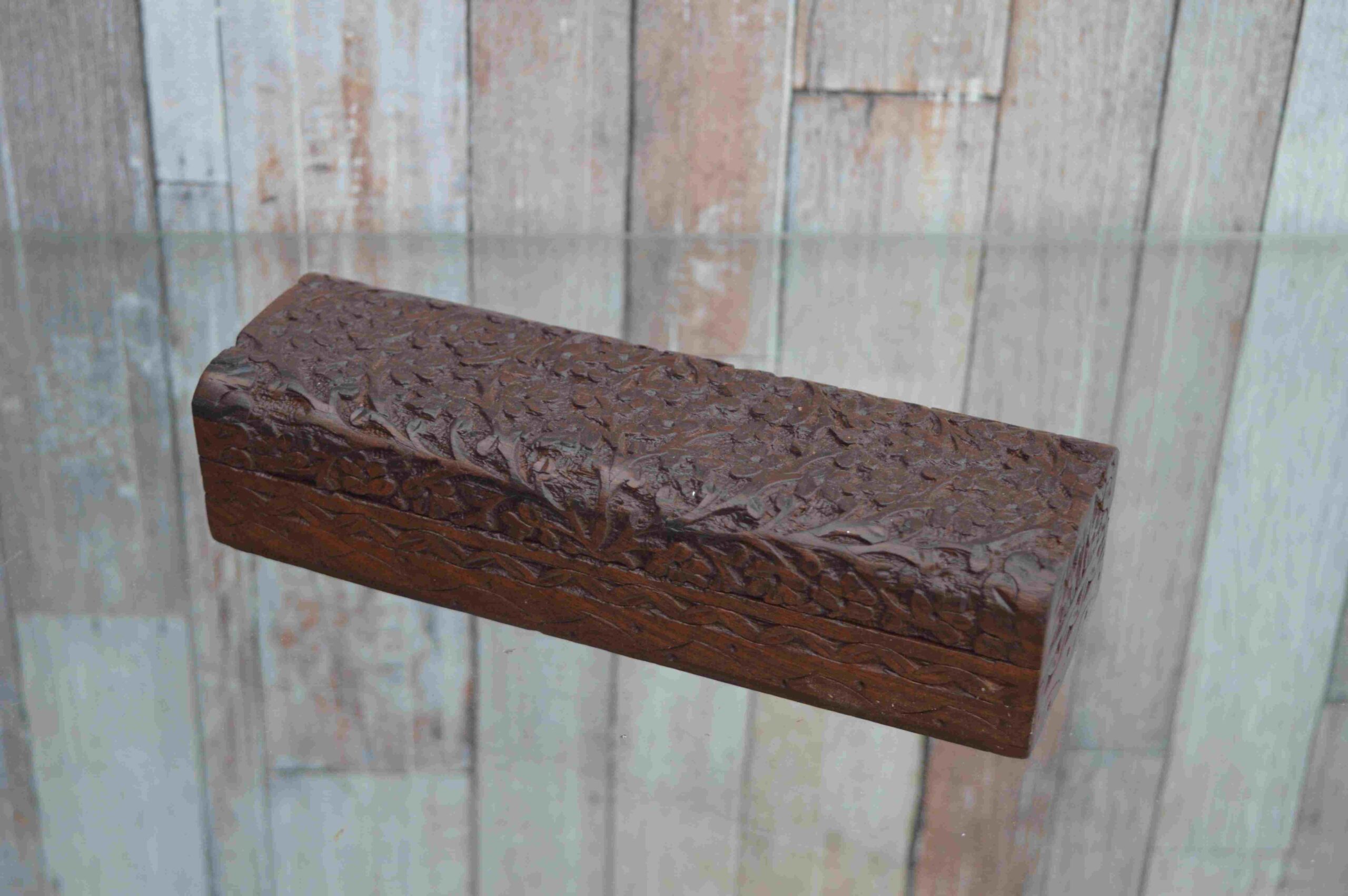 Handcrafted Wooden Carved Jewellery Box