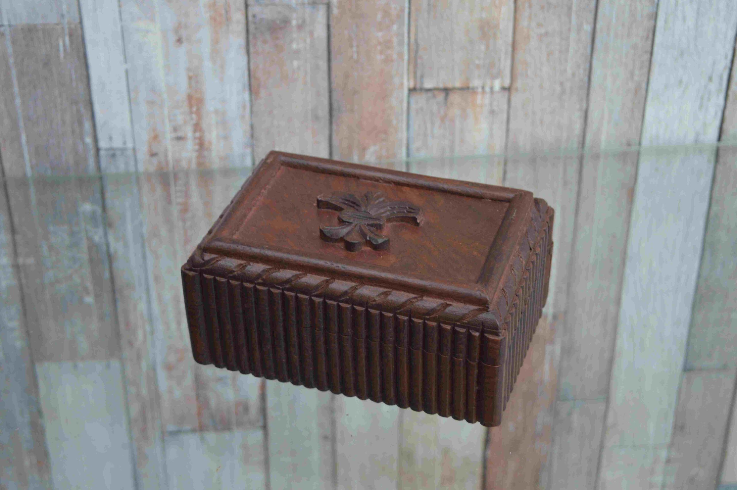 Handcrafted Wooden Rectangular Jewellery Box