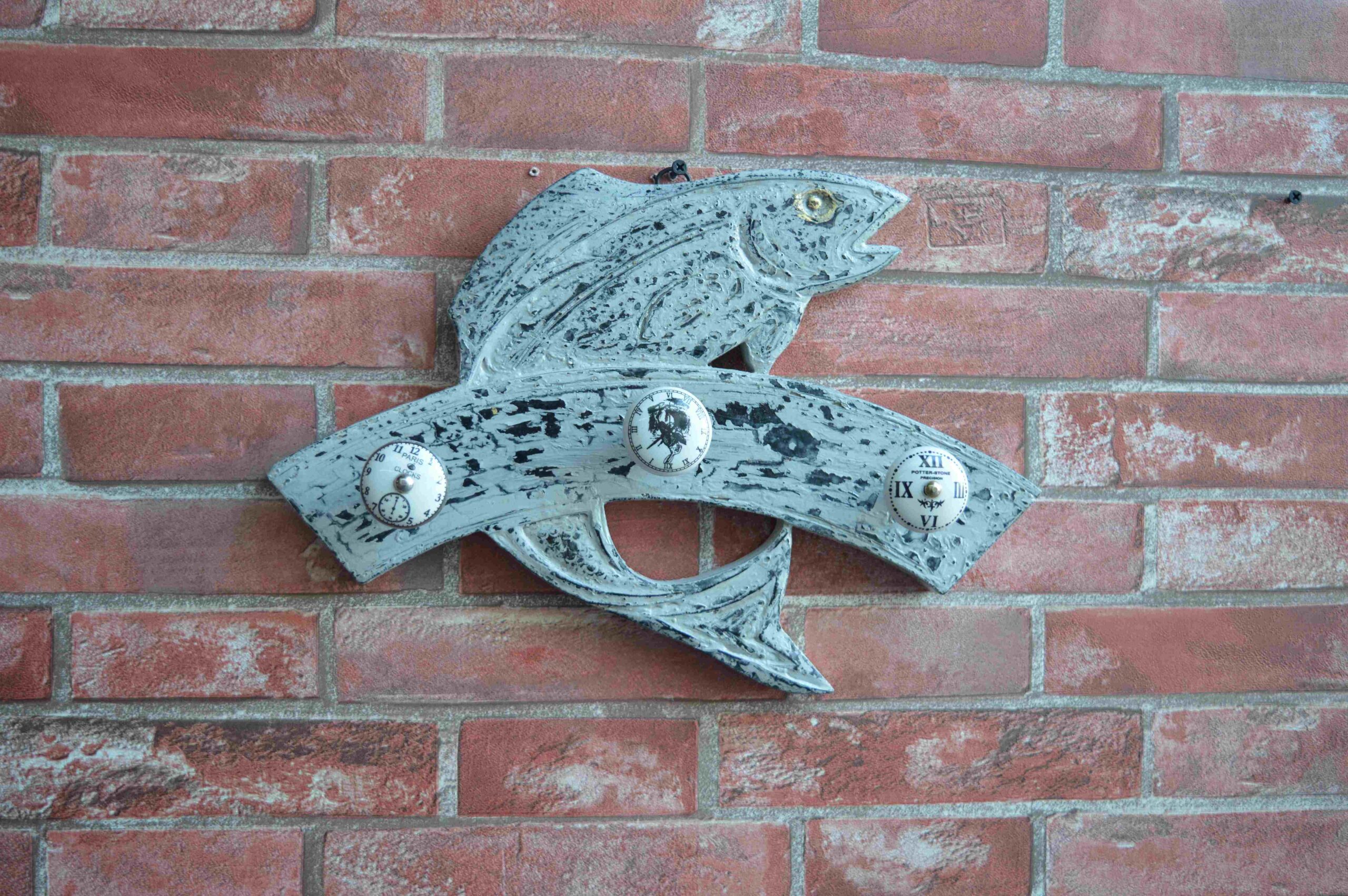 Antique Fish-Shaped Wall Hook Rack MHDW08